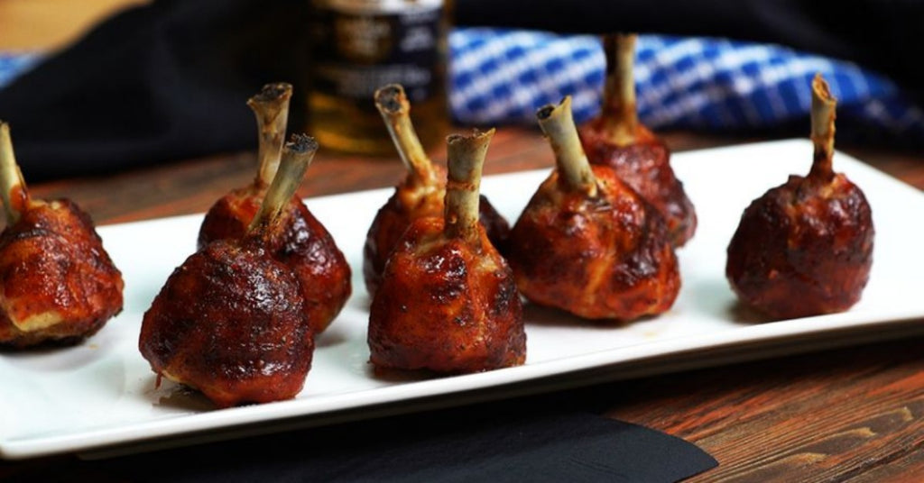 Spiced Chicken Lollipops with Golden Ale Glaze – BBQ School