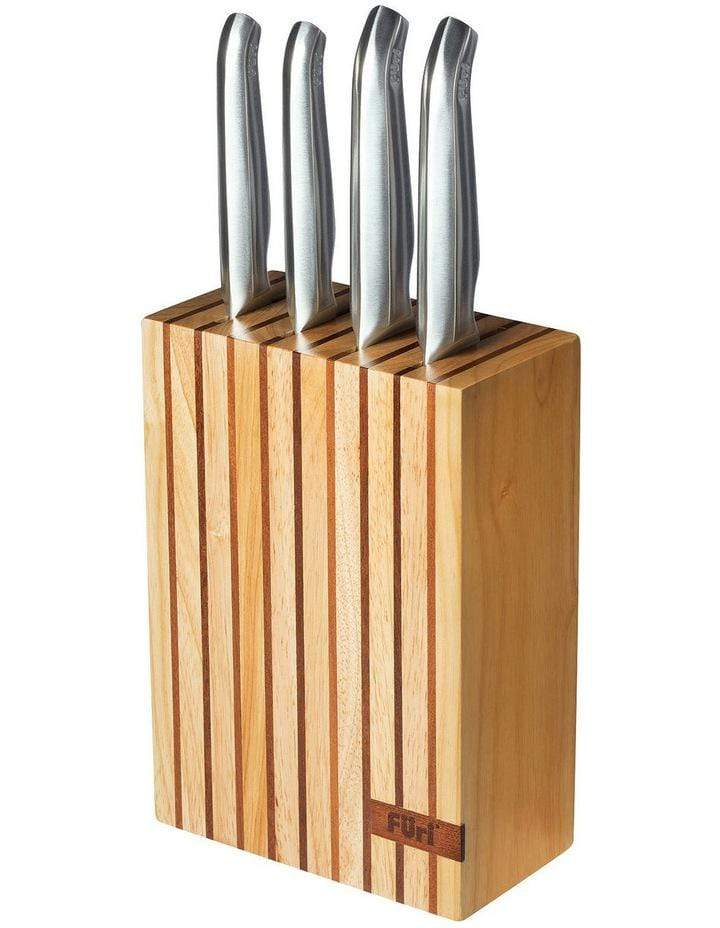 Furi Pro Wood Knife Block Set 5PC (Product Code: 41342)