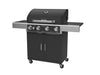 Gasmate Quasar 4B Trolley BBQ with Solid Hood & Side Burn (Product Code: BQ3471)