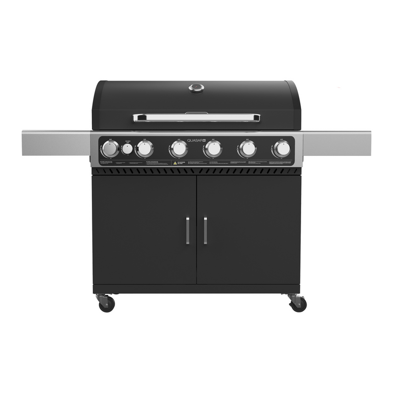 Gasmate Quasar 6B Trolley BBQ with Solid Hood & Side Burn (Product Code: BQ3473)