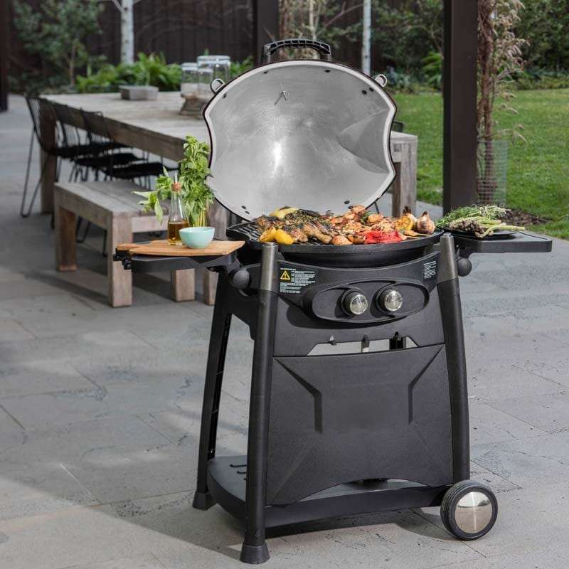 Gasmate Odyessy 2 Burner Gas Cooker Portable Outdoor Backyard Barbeque (BQ10622)