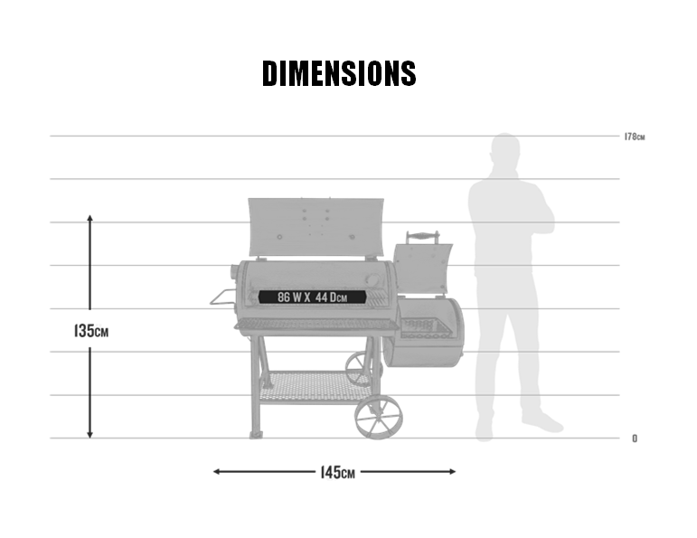 Oklahoma Joe’s® Highland Reverse Flow Offset Smoker (Product Code: 17202052)