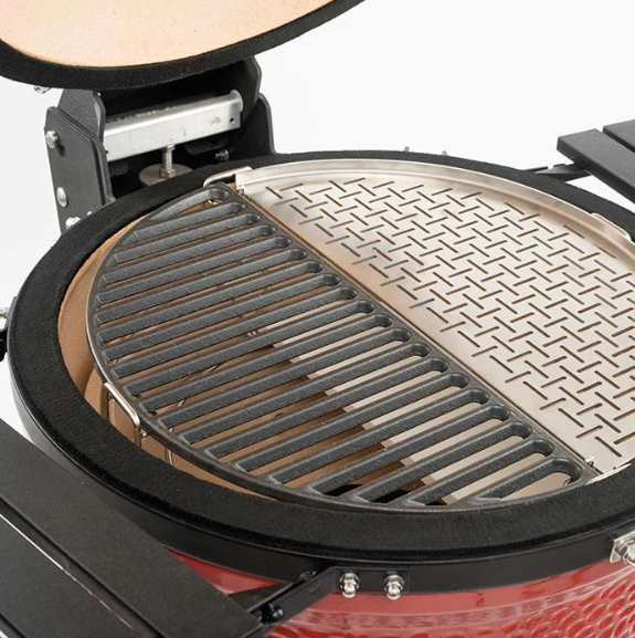 Kamado Joe Half Moon Cast Iron Cooking Grate- Big Joe (Product Code: BJ-HCICG)