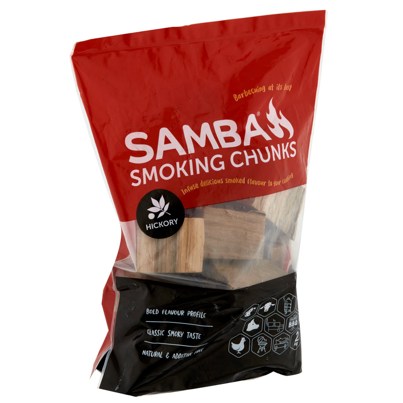 Samba Hickory Smoking Chunks 2KG (Product Code: SAHC2)