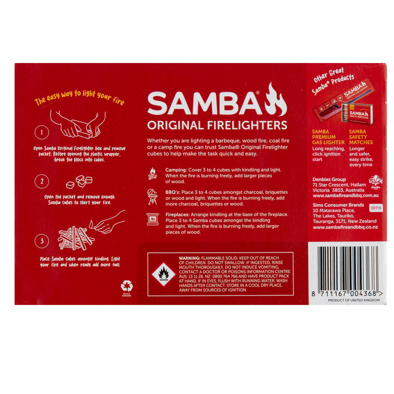 Samba Original Fire Lighters 36PK (Product Code: SAKF36)