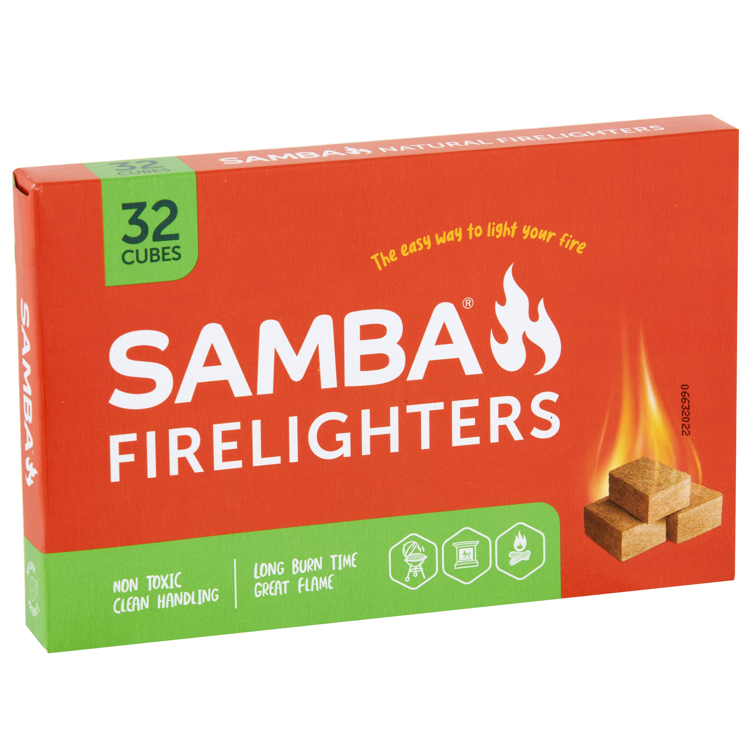 Samba Natural Firelighters 32PK (Product Code: SAWF32B) – BBQ School