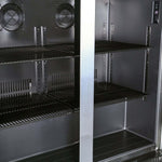 Gasmate 2 Door Premium Glass Door Bar Fridge- 187L Black Interior (Product Code: BFR2088) (Back in Stock by end of April)